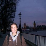 Carleen on the Embankmnet in London