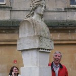 Dad being a goofball at the Roman Baths in Bath